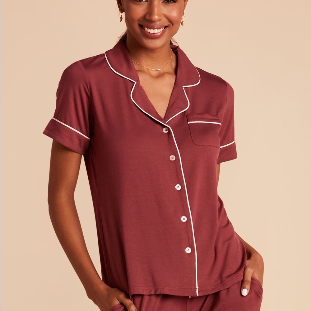 Johnny Pajama - Birdy Grey Rosewood Pajama Set